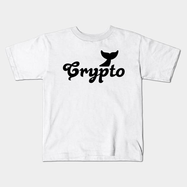 Crypto Whale Kids T-Shirt by fuseleven